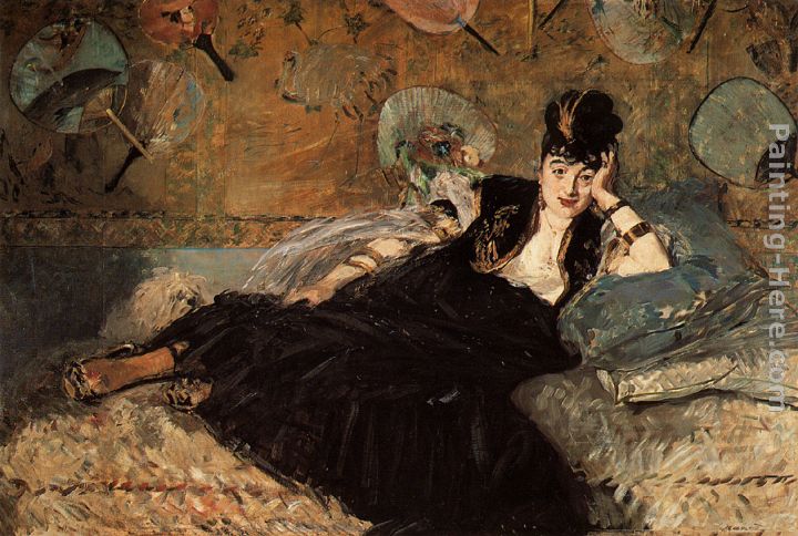 Woman with Fans painting - Eduard Manet Woman with Fans art painting